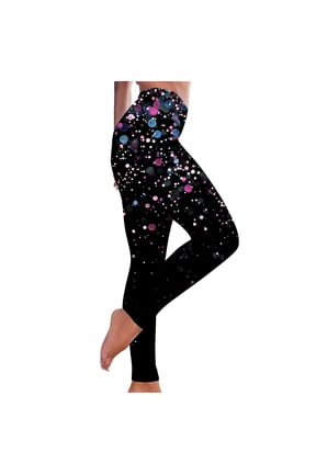 Womens Graphic Leggings Stretchy High Waisted Pants Cute Printed Fall Leggings Athletic Yoga Pants