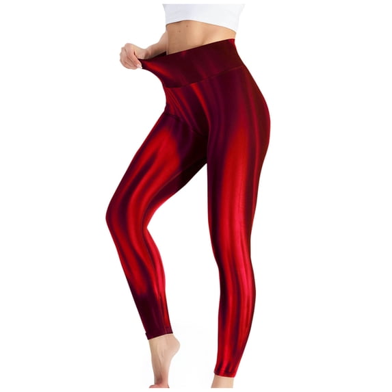 Riecok Workout Leggings for Women Stretchy High Waisted Pants Lightweight Fall Leggings Athletic Yoga Pants
