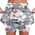 thumbnail image 1 of Riecok Workout Shorts for Women Summer High Waisted Skirt Shorts Floral Printed Tennis Running Clothes, 1 of 5