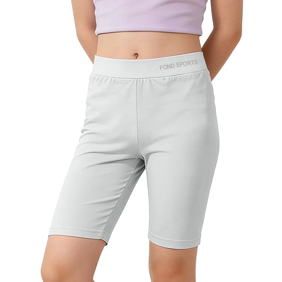 Riecok Yoga Shorts Girls Breathable Stretchy Pull on Workout Shorts Solid Loose Summer Running Clothes