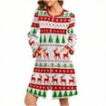thumbnail image 1 of Riecok Zip up Robe with Pockets Christmas Long Sleeve Loungewear Knee Length Sleepwear with Pockets, 1 of 8