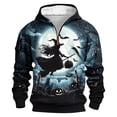 thumbnail image 1 of Riecok Zipper Sweaters for Men Pullover Halloween Printed Long Sleeve Tops with Pocket Stylish Hoodies Light Blue 4XL, 1 of 5