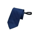thumbnail image 1 of Riecok Zipper Ties for Men Solid Color Lazy Pretied Business Formal Men Bowtie Party Wedding Tie Blue Free Size, 1 of 3
