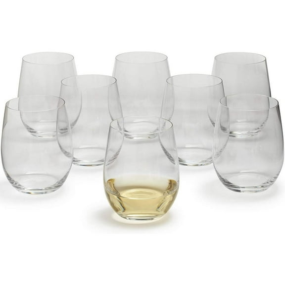 Riedel 11.30 Oz O Wine Tumbler Viognier Stemless Glass, Set of 8