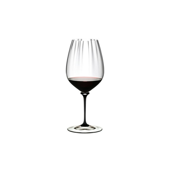 Riedel 4884/0 D Fatto A Mano Performance Cabernet Wine Glass, 29 oz, Black Stem
