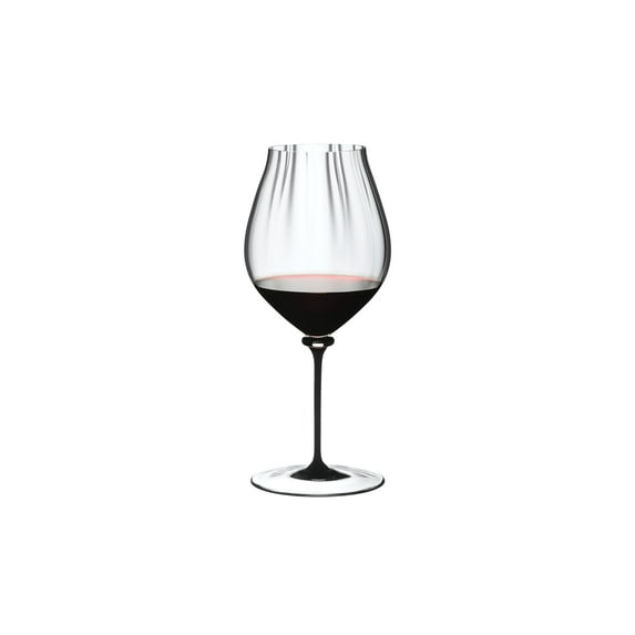 Riedel 4884/67 D Fatto A Mano Performance Pinot Noir Wine Glass, 29 oz, Black Stem