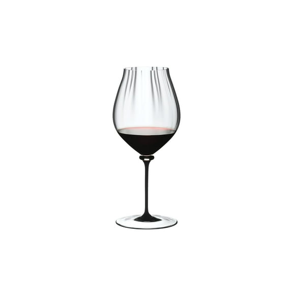Riedel 4884/67 D Fatto A Mano Performance Pinot Noir Wine Glass, 29 oz, Black Stem