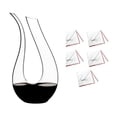 thumbnail image 1 of Riedel Amadeo Decanter with 5 Large Microfiber Polishing Cloths Bundle, 1 of 6