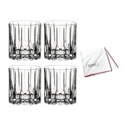 Riedel Drink Specific Glassware Neat Cocktail Glass 6 oz, Clear Set of 4 with Polishing Cloth