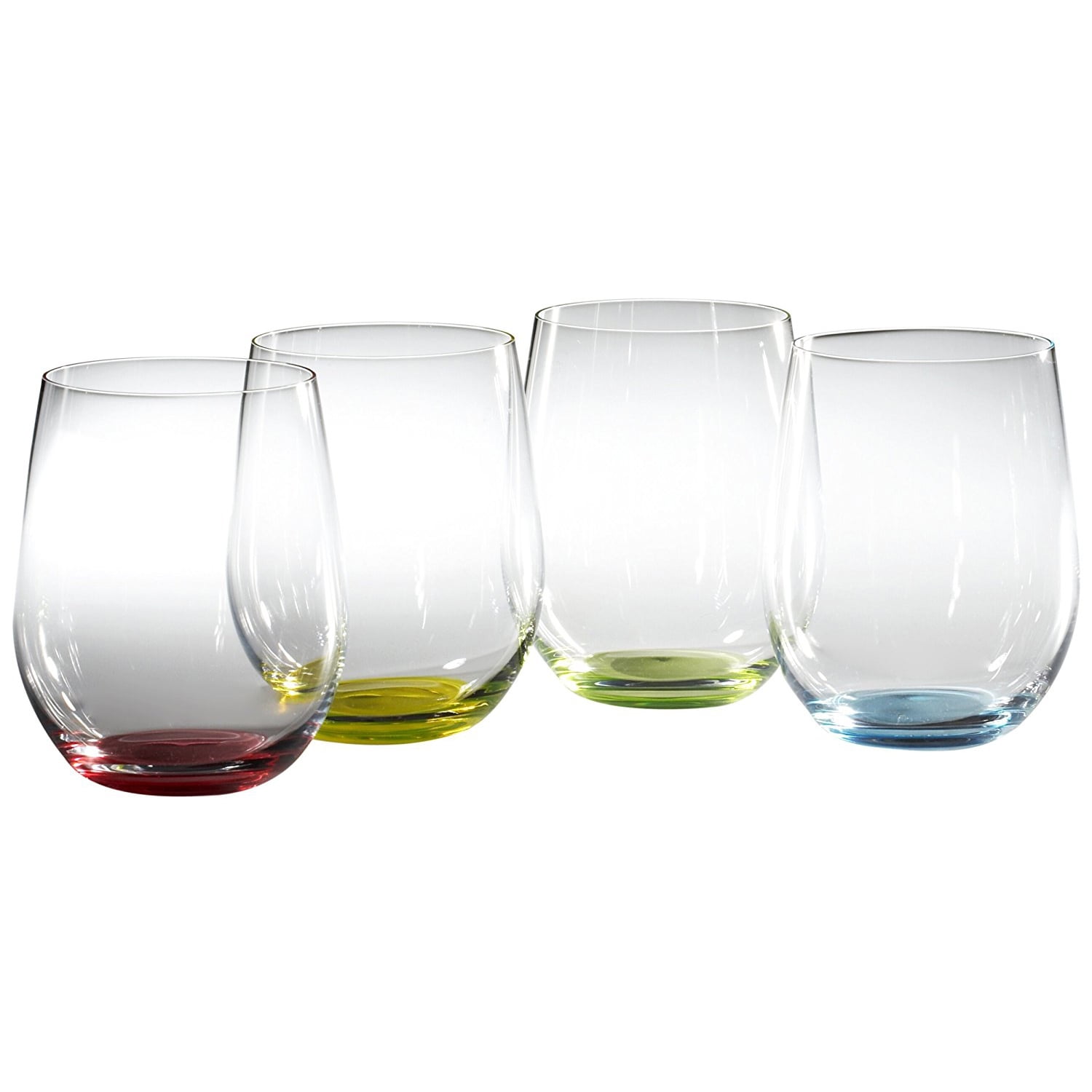 Riedel HAPPY O 11 1/4 fl.oz. Colored Stemless Wine Glasses (Set