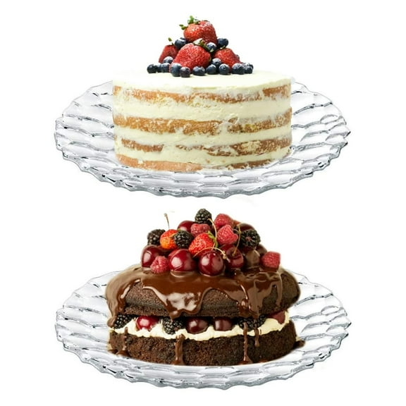 Riedel Nachtmann 12" Sphere Charger Plate Clear, Set of 2