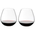 thumbnail image 1 of Riedel O Wine Nebbiolo Stemless Crystal Red Wine Tumbler Glass (2 Pack), 1 of 4