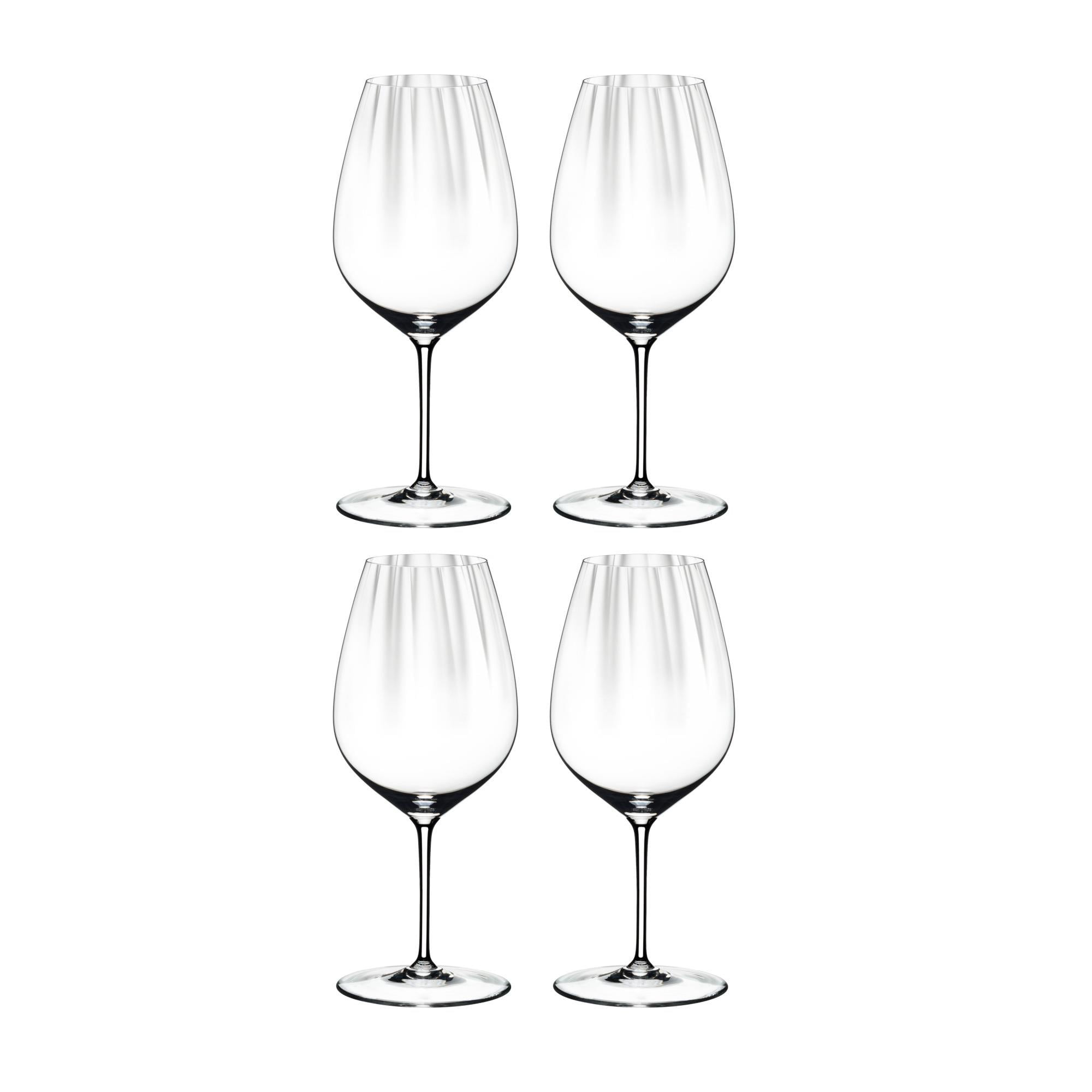 Waterfall Red Wine Glasses, Set of 4