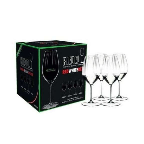 Riedel Performance Pay 3 Get 4 Value Set Red or White Wine Crystal Glasses
