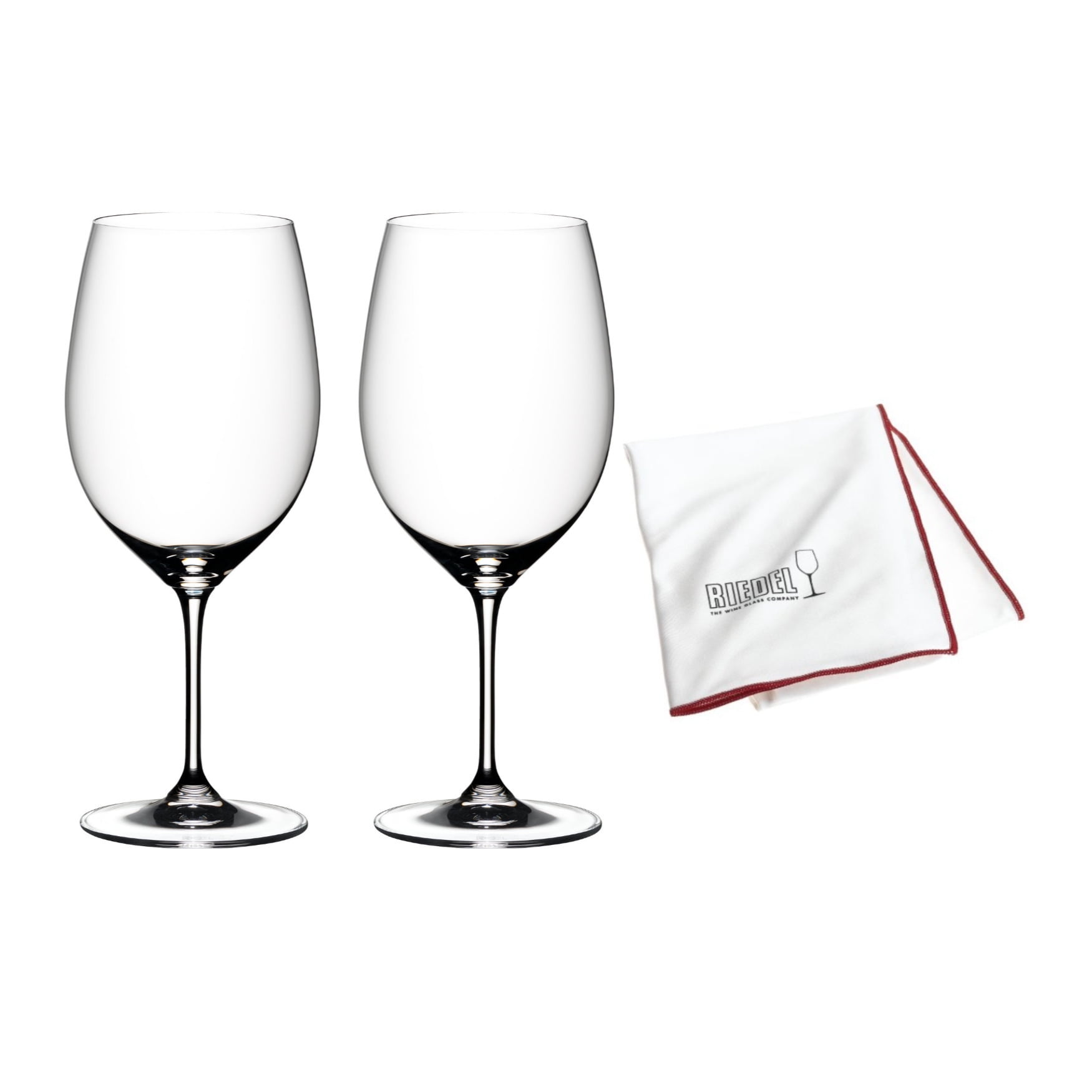 Riedel Vinum Clear Lead Crystal Cabernet Wine Glass Set