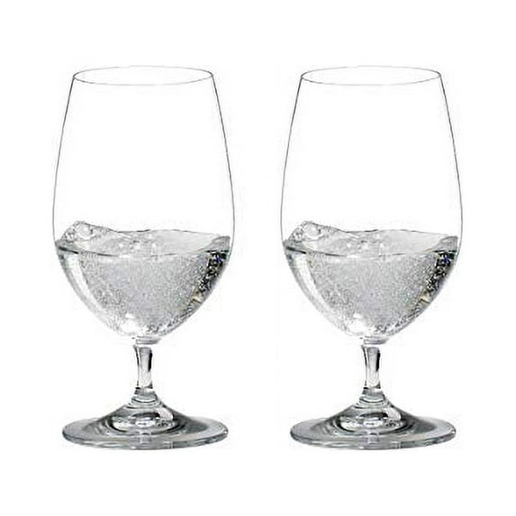 Riedel Vinum Crystal Dishwasher Safe Gourmet Water Glass, 13 Ounces (2 pack)