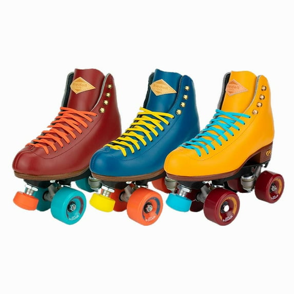 Riedell Quad Outdoor Roller Skates - Crew (Size 4 Medium, Color Ocean)