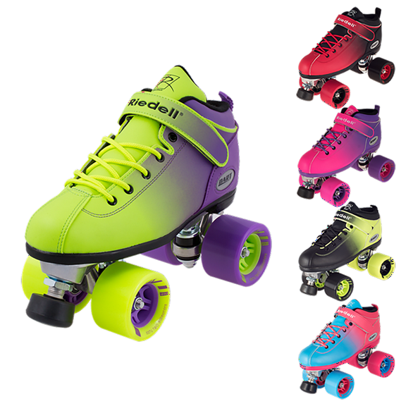 Riedell Quad Roller Skates - Dart Ombre- Fade Color
