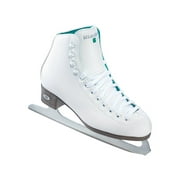 Riedell Skates 110 White Opal Emerald Ice Skates with GR4 Blade