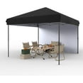thumbnail image 1 of Riedhoff 10x10 ft Pop up Canopy Tent with 1Pcs Sidewalls 4 Sandbags for Patio,Outdoor,Black, 1 of 9