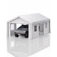 thumbnail image 1 of Riedhoff 10x20 ft Carport with 180g PE Tarp & Roll-up Doors for Sedans,Motos,ATVs and SUVs,White, 1 of 7