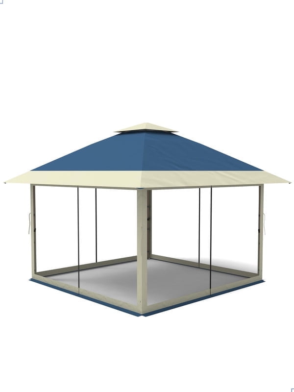 Riedhoff 12'x12' Pop up Gazebo,Outdoor Canopy Shelter with 4 Stanbags for Garden,Navy Blue