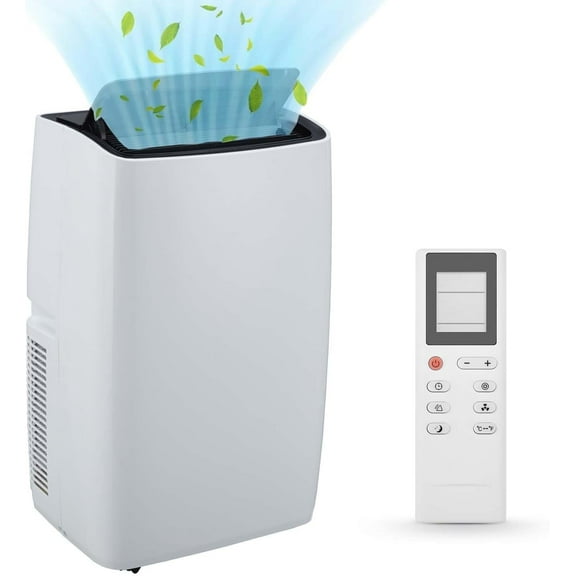 Riedhoff 12000 BTU Portable Air Conditioner,Cool,Fan,Dehumidify Modes,Cools up to 700 Sq.ft,Black