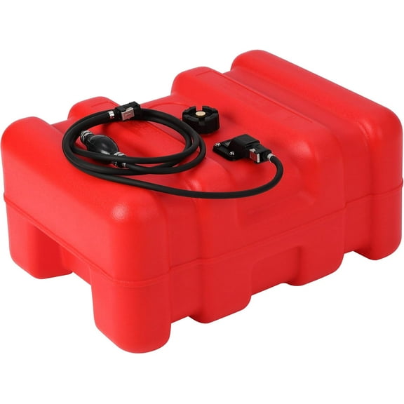 Riedhoff 14.53 Gallon Marine Tank, with Line and Hand Pump, 24.8 x 18.5 x 11.8", Red