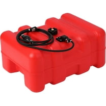 Riedhoff 14.53 Gallon Marine Tank, with Line and Hand Pump, 24.8 x 18.5 x 11.8", Red