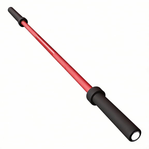 Riedhoff 2 inch x 7 ft Olympic Barbell Bars, for Weightlifting & Powerlifting, Red & Black