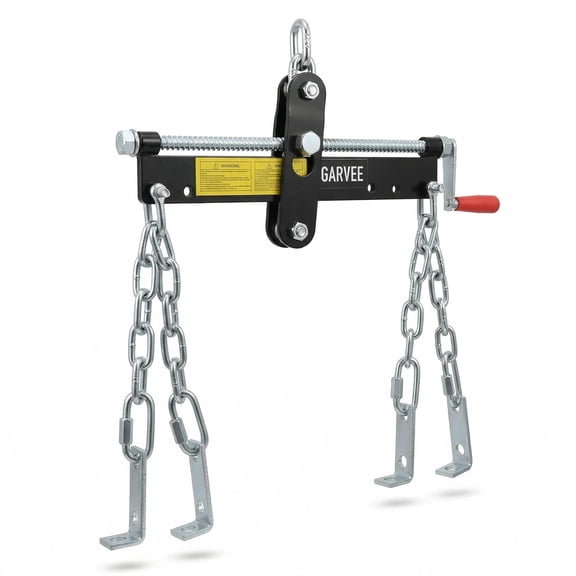 Riedhoff 4 Position Engine Leveler with Adjustable Handle, 2 Ton Capacity, Black