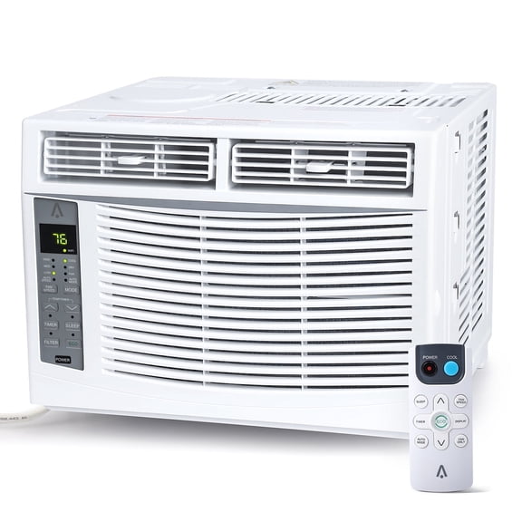 Goldensoil 6000 BTU Window Air Conditioner, 250 Sq.ft, with Remote/ App Contro, White