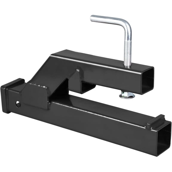 Riedhoff Clamp On Trailer Hitch, 2" Ball Mount Receiver for Tractor Bucket & Forklift, Black