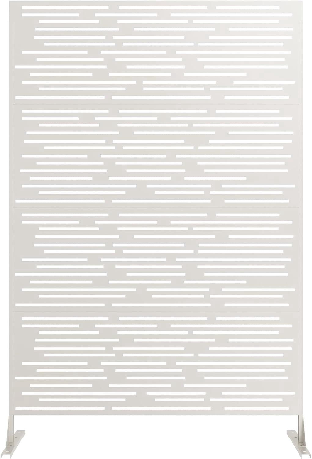 Riedhoff Metal Outdoor Panel Privacy Screen with Stand 70.9