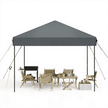 Riedhoff Pop up Canopy Tent 10 x 10 ft Brown Canopy, Outdoor Canopies,Gray