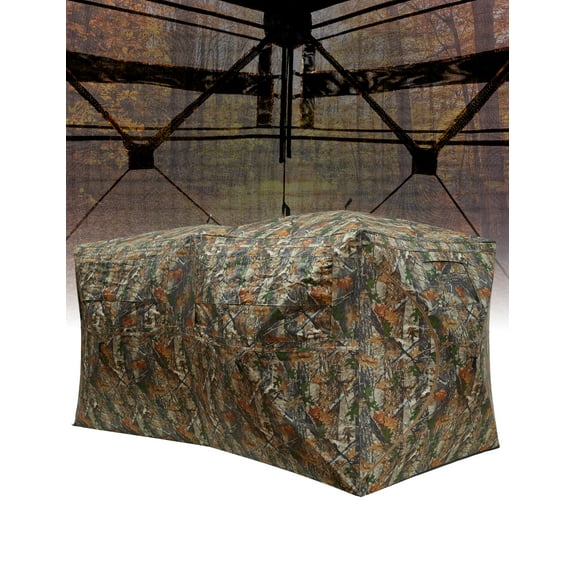 Riedhoff Portable Hunting Blind 270° See-Through Windows Silent Magnetic Door for 4-6 People