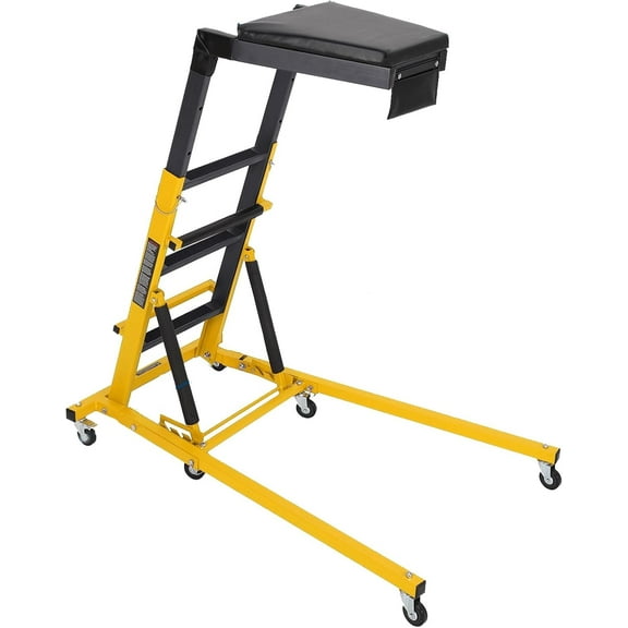 Riedhoff Top Automotive Creeper, Engine Creeper 49.21" to 68.89" Adjustable Height, Yellow
