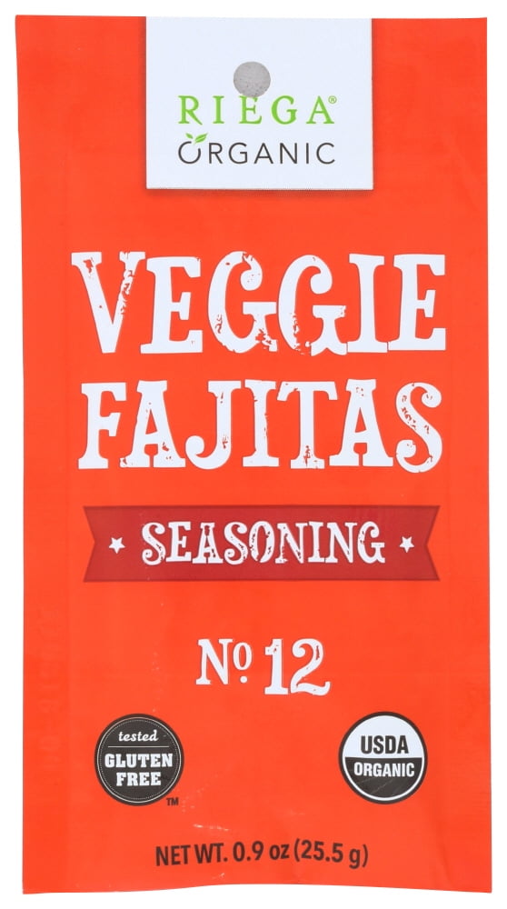 Riega Foods Seasoning Organic Veggie Fajitas, .9 Oz