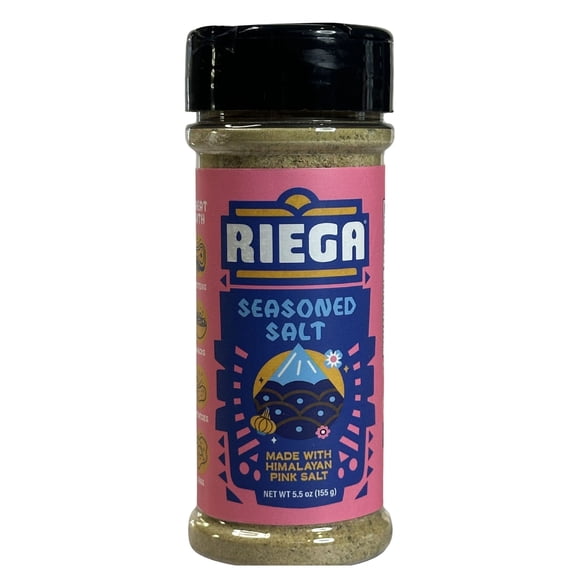 Riega Himalayan Pink Salt Shaker, 5.5 oz - No Allergens, No MSG