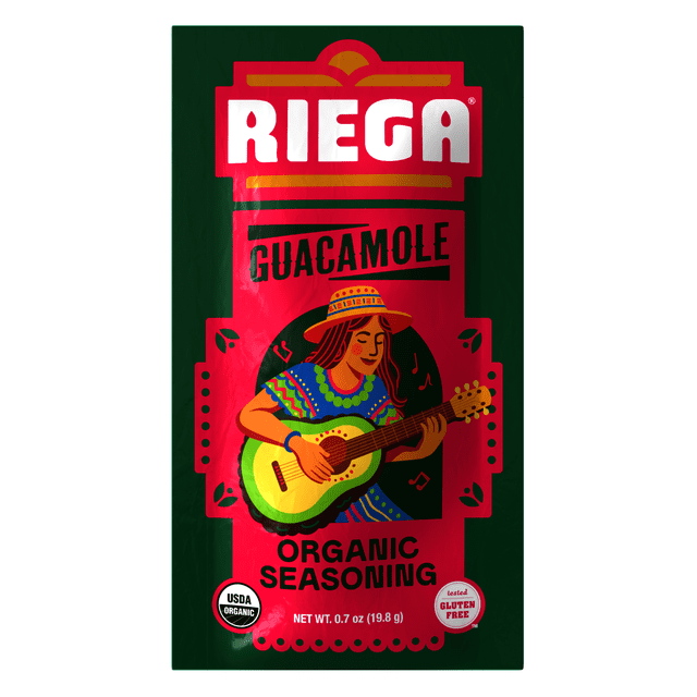 Riega Organic Guacamole Seasoning Mix, 8 Packets - Walmart Business ...