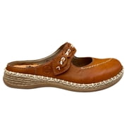 Rieker Cayenne Womens Leather Slip-On Shoes Sz 7 Brown Flexible Lightweight