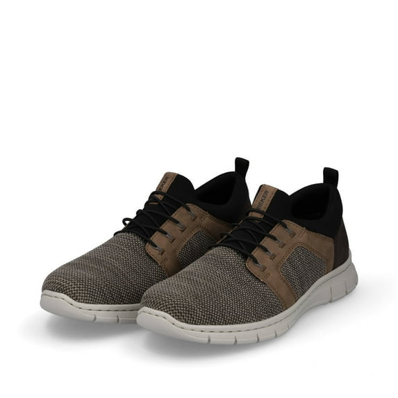 Rieker Men's B7796-64 Timo Walking Shoe, Fango/Schwarz, 41 EU