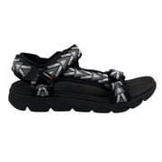 Rieker Mens Cesar 02 Sport Adjustable Walking Sandal Size 10.5/EU 44 Black/Grey