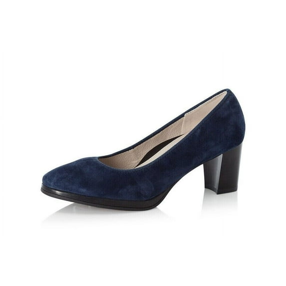 Rieker Women's 49560-14 Block Heel Dress Pumps, Blue, Size EU 41