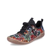 Rieker Womens 54573-90 Lace-Up Side-Zip Sneakers, Multi, Size EU 42