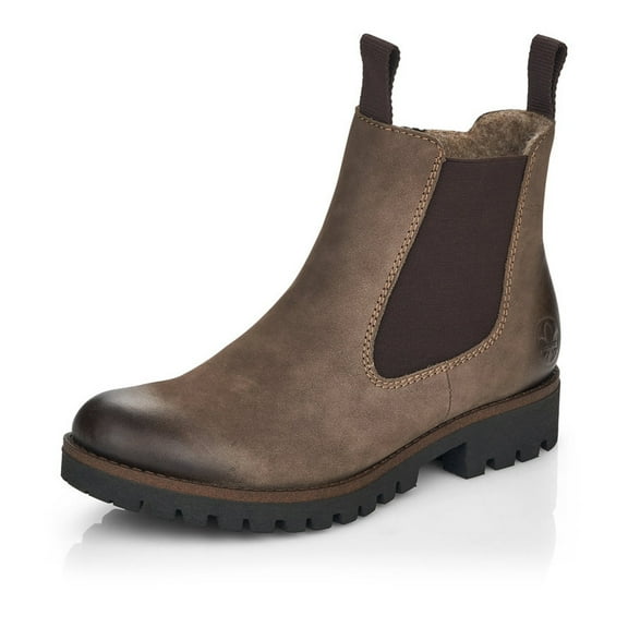 Rieker Women's 78578-25 Payton Side-Zipped Chelsea Ankle Boots, Brown, Size EU 40