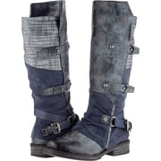Rieker Women 92284-45 Classic Buckle Knee-High Boots، Grey، Size EU 36