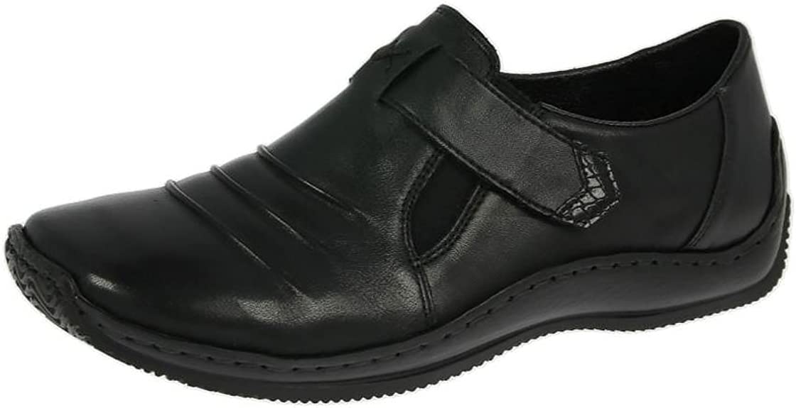 Rieker Womens Black Slip-On Loafer - Size 38 EU Kosovo | Ubuy display picture 3