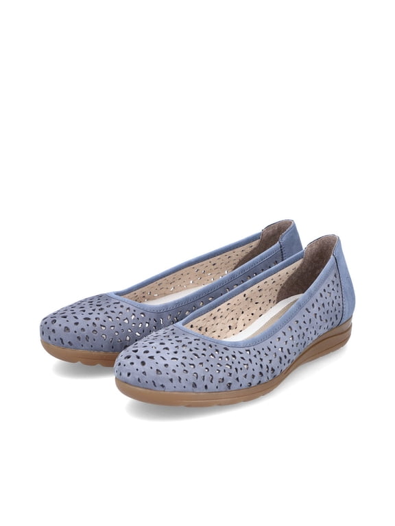 Women's L9365-14 Anita Blue Comfortable Slip-On Shoes, Size EU 39
