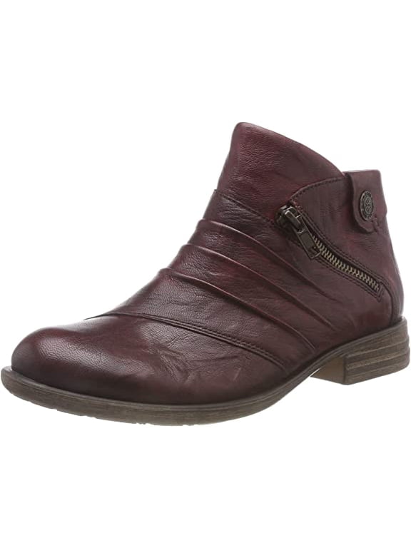 Women's Remonte D4971-35 Side-Zip Ankle Boots, Red, Size EU 36